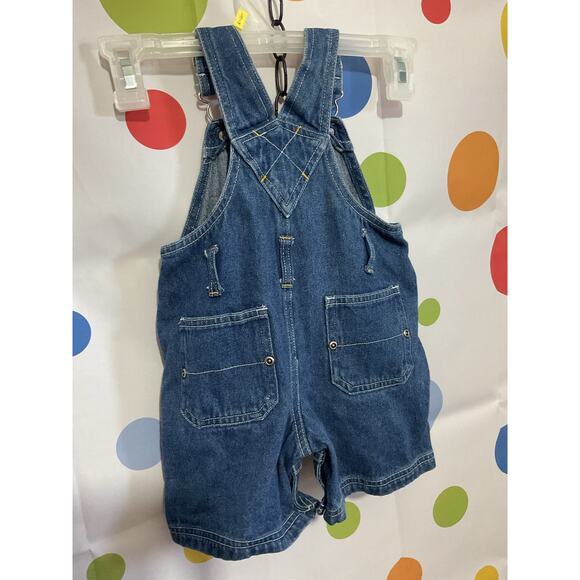 Kid Connection Size 12 M Denim Overalls Baseball - Picture 6 of 10